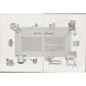 Vintage Baby Nursery Decor Shower Gift Ideas of The 30s Magazine Print Ad 1937